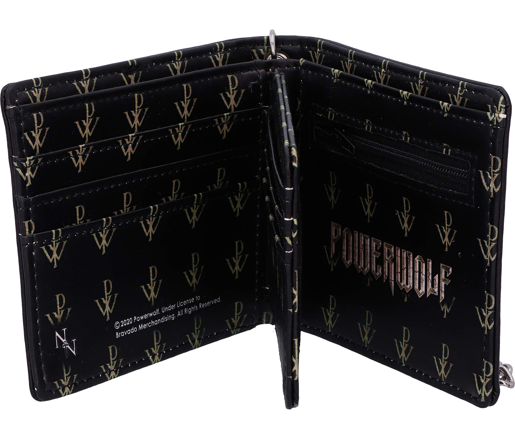 Powerwolf Kiss of the Cobra King Embossed Wallet Officially Licensed 5