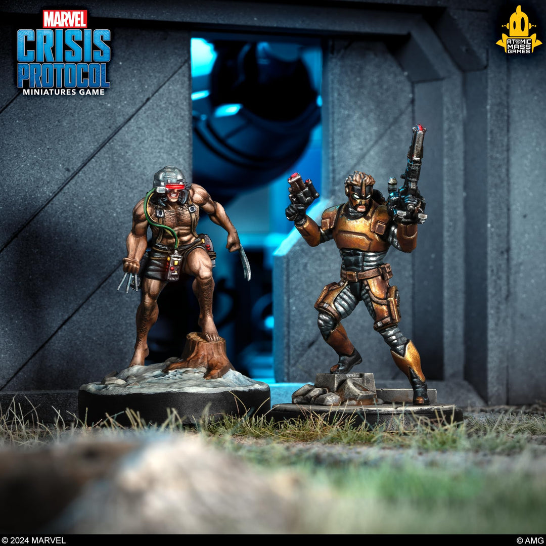 Marvel: Crisis Protocol Weapon X & Maverick Character Pack - Tabletop Superhero Game, Ages 14+, 2 Players, 90 Minute Playtime, Made by Atomic Mass Games