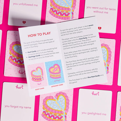 Pink Tiger Games Hurt Party: A Game of Bad Apologies – Hilarious Party Game for Adults, Teens, and Families – 500 Cards, 2-7 Players, Ages 14+ 6