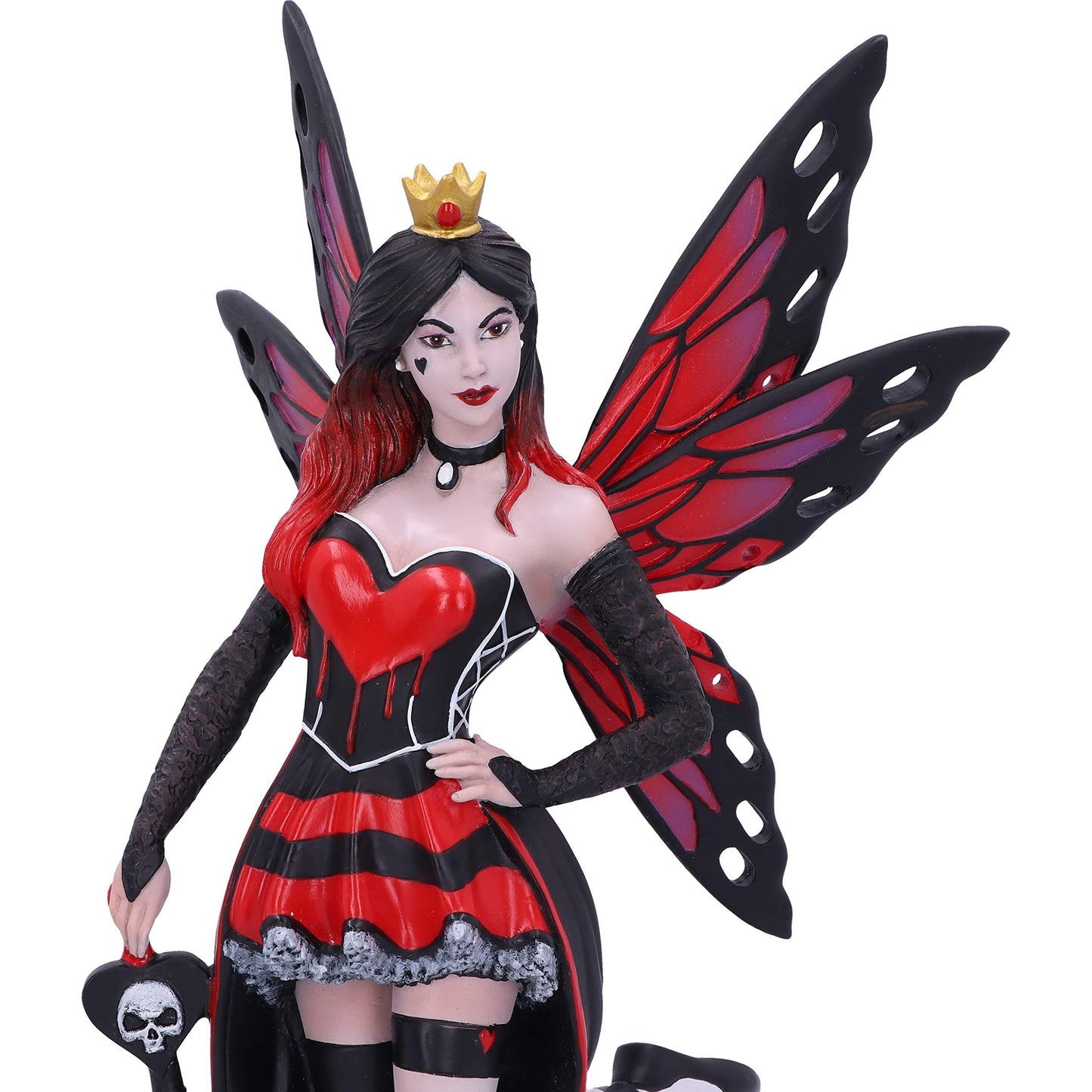 Wonderland Fairies Queen of Hearts Red Card Figurine 26cm 5