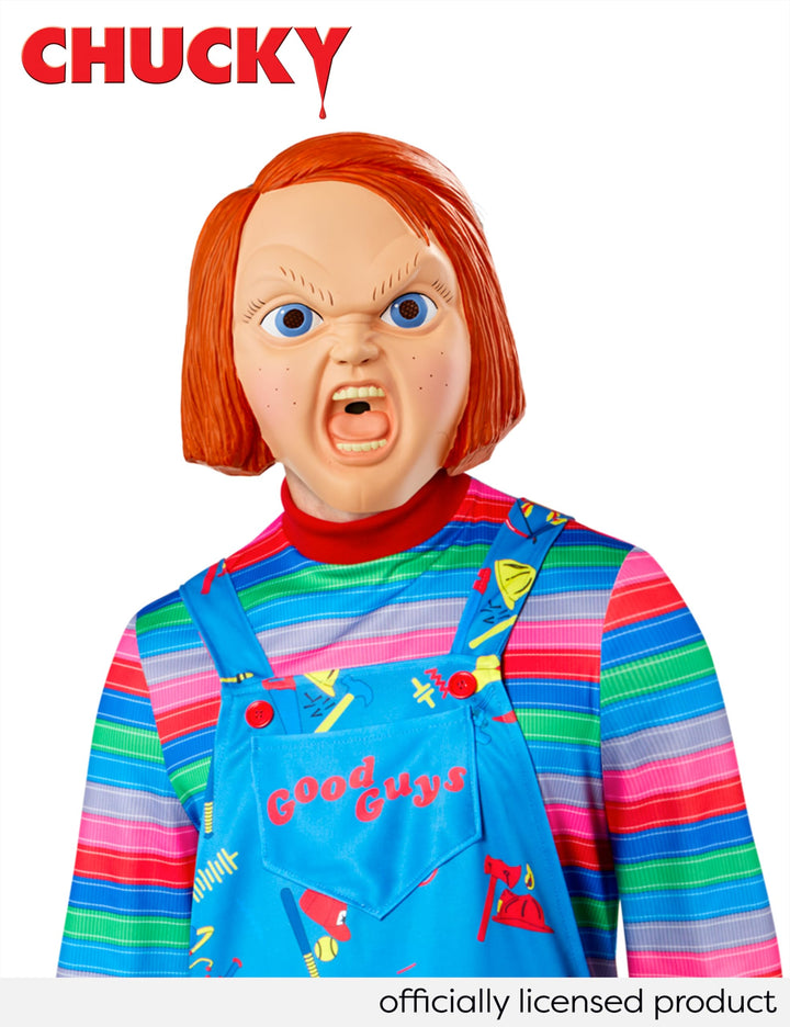 Chucky Adult Costume Childs Play 2 Jumpsuit and Mask