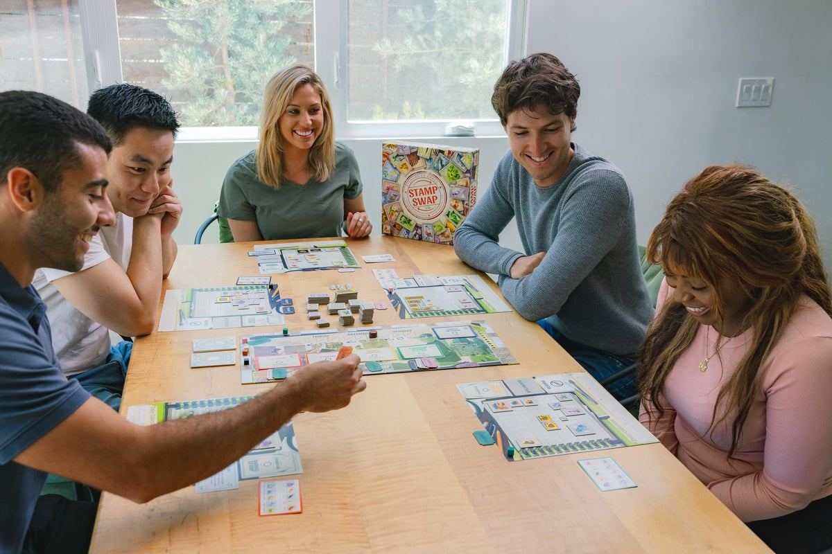Stonemaier Games: Stamp Swap | A Competitive Stamp Collecting Strategy Board Game for Adults and Family | Curate The Most Beautiful and Well-Focused Stamp Collection | 1-5 Players, 60 Mins, Ages 14+ 8