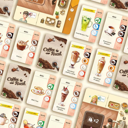 Coffee Rush Board Game by Korea Board