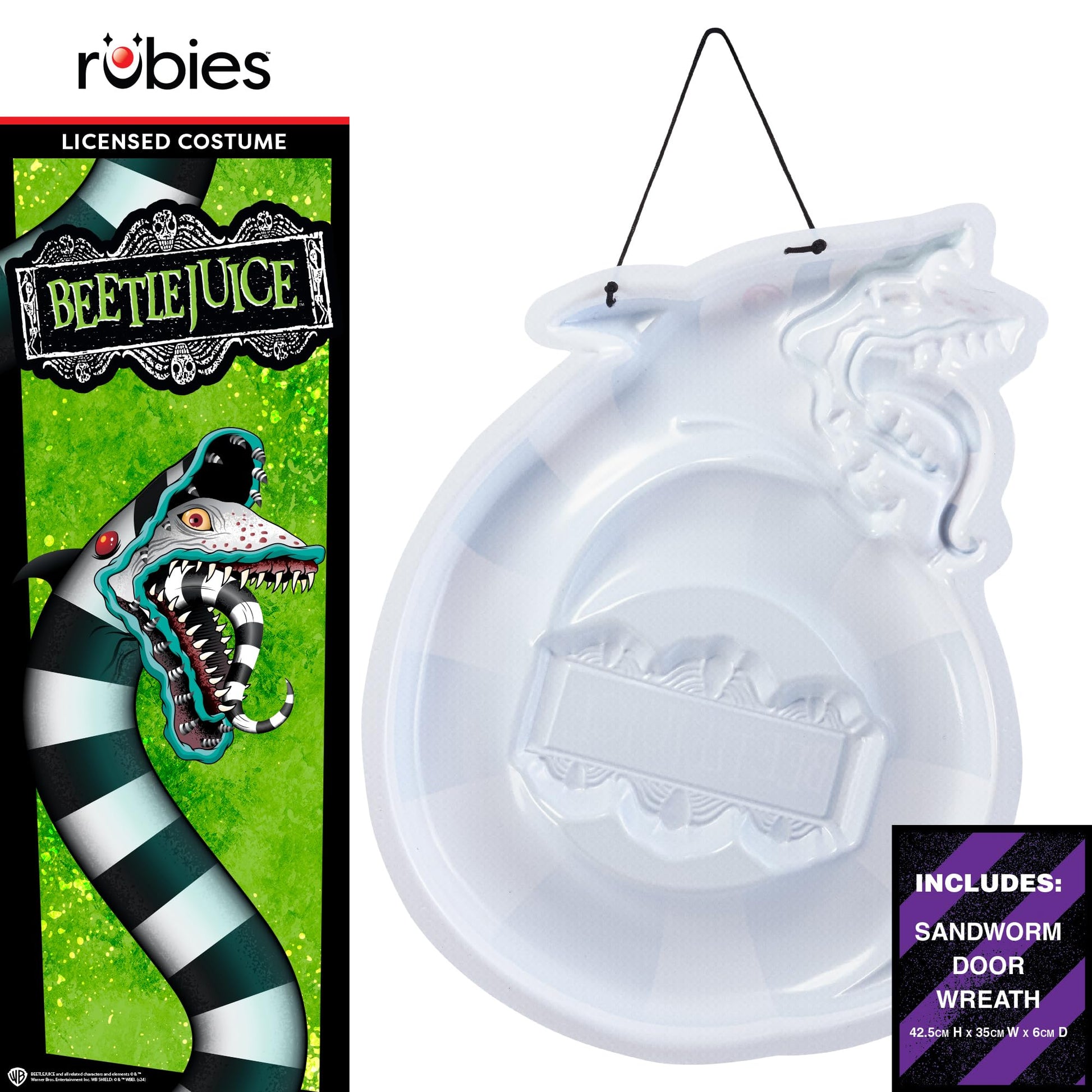 Beetlejuice Sandworm Door Wreath 2