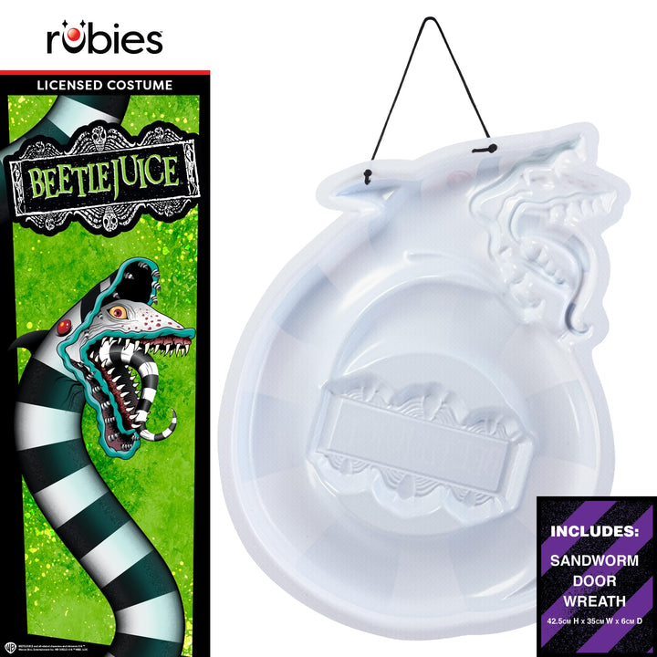 Rubies Beetlejuice Sandworm Door Wreath, One Size