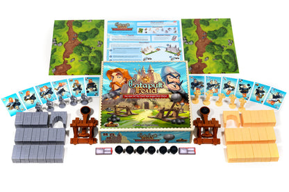 Vesuvius Media | Catapult Feud | Board Game | Ages 7+ | 2 Players | 30-45 Minutes Playing Time 3