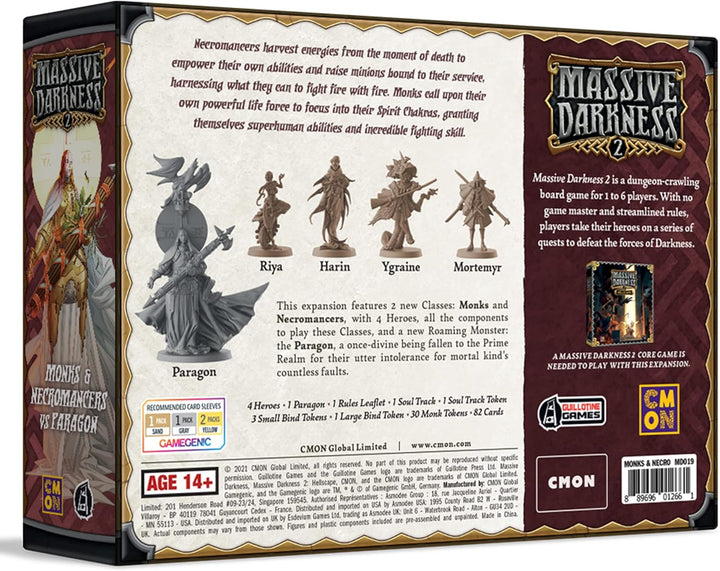Massive Darkness 2 Monks and Necromancers vs The Paragon Expansion