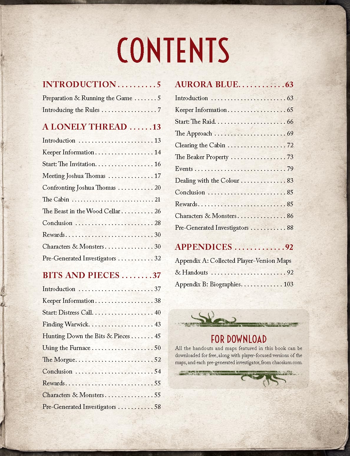 No Time To Scream: Call of Cthulhu 2