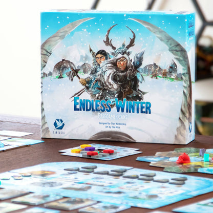 Endless Winter Paleoamericans Board Game | Prehistoric Territory Building Strategy Game for Adults and Kids | Ages 12+ | 1-4 Players | Average Playtime 60-90 Minutes | Made by Fantasia Games 2
