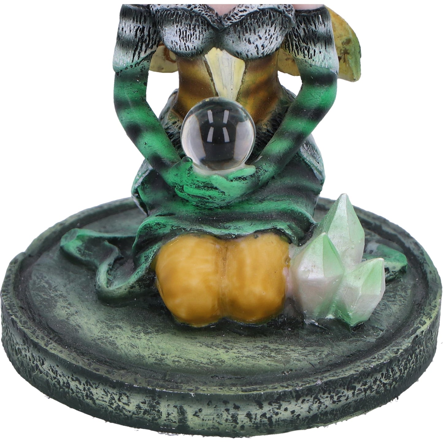 Jade Green Crystal Fairy Figurine 9cm 5