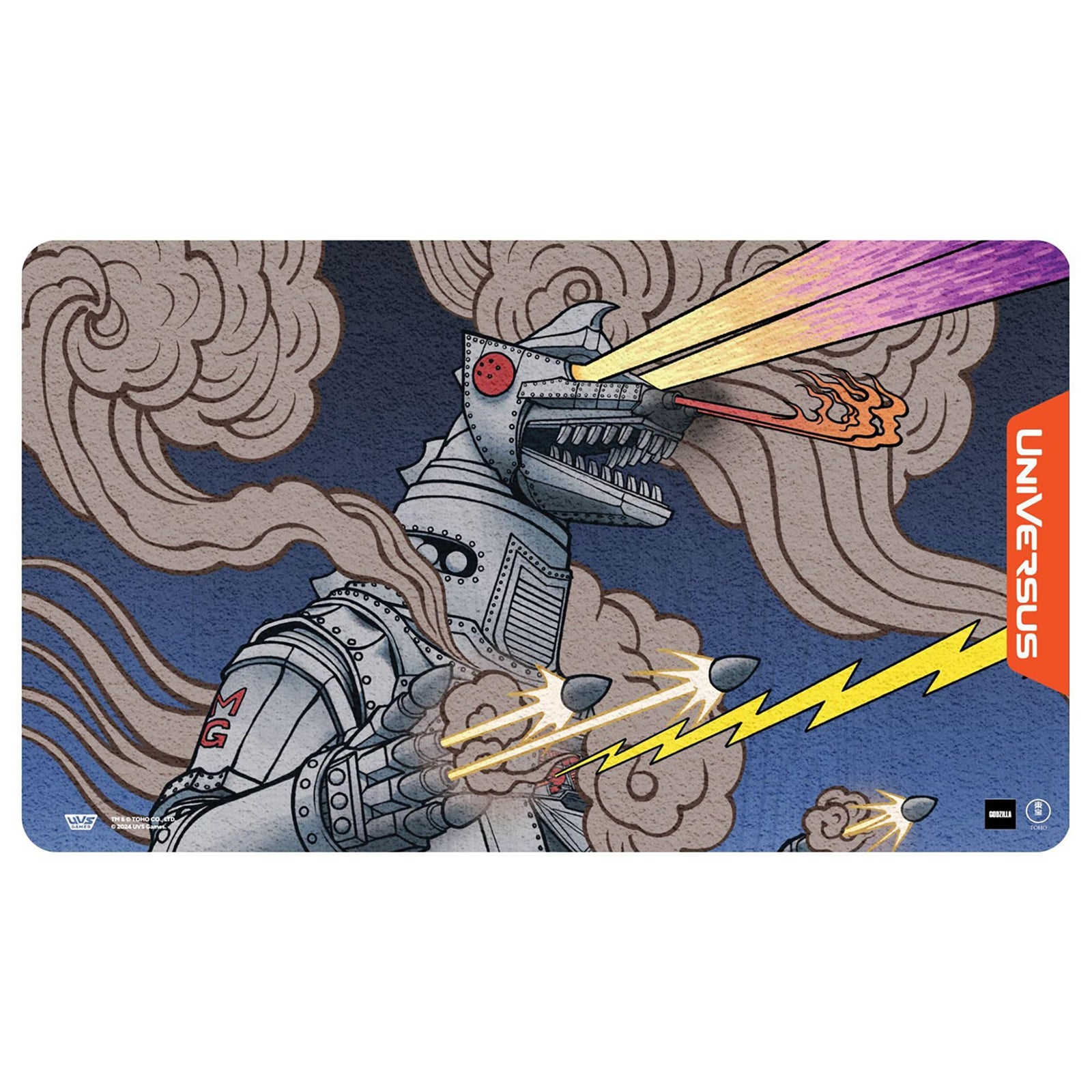 UniVersus Godzilla Challenger Series - Mechagodzilla - Bionic Menace Playmat - 24x14 Neoprene Mat, Tabletop Card Game Accessory, UVS Games, Licensed 1