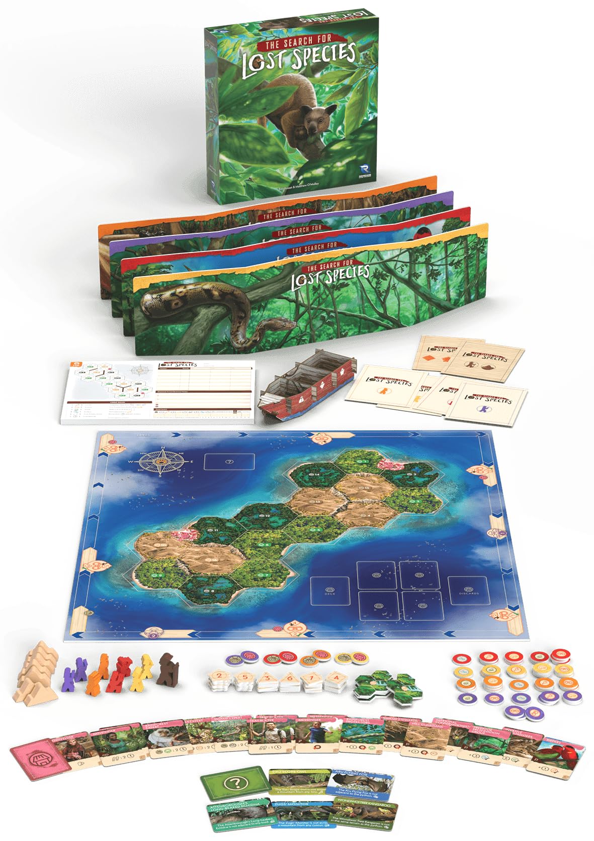Renegade Games Studio The Search for Lost Species - Board Game, Renegade Games Original, Deduction Strategy Logic Animal Game, Ages 13+, 1-4 Players, 60-75 min 3