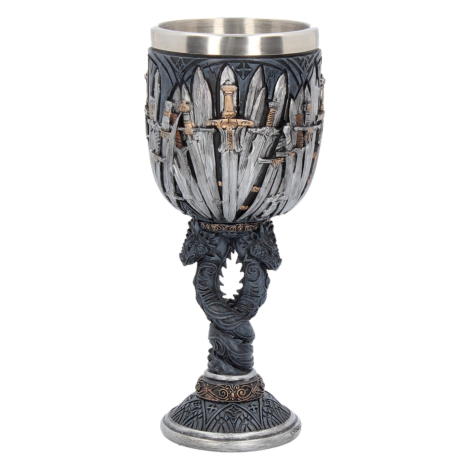Nemesis Now Medieval Sword Dragon Wine Goblet 17.5cm 2