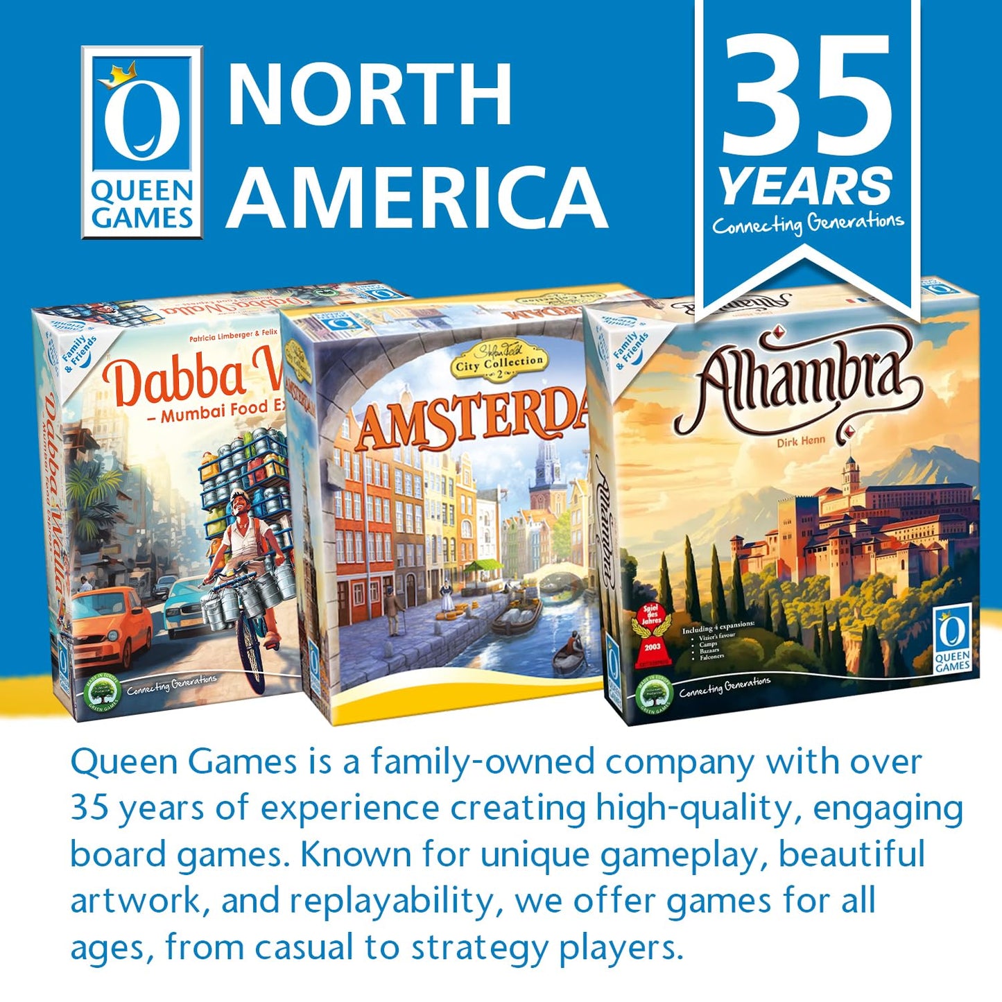 Queen Games Copenhagen Roll and Write Strategy Dice Game 2-4 Players, Family, Adults, Teens, Kids Ages 8+, 30 Minute Gameplay 4