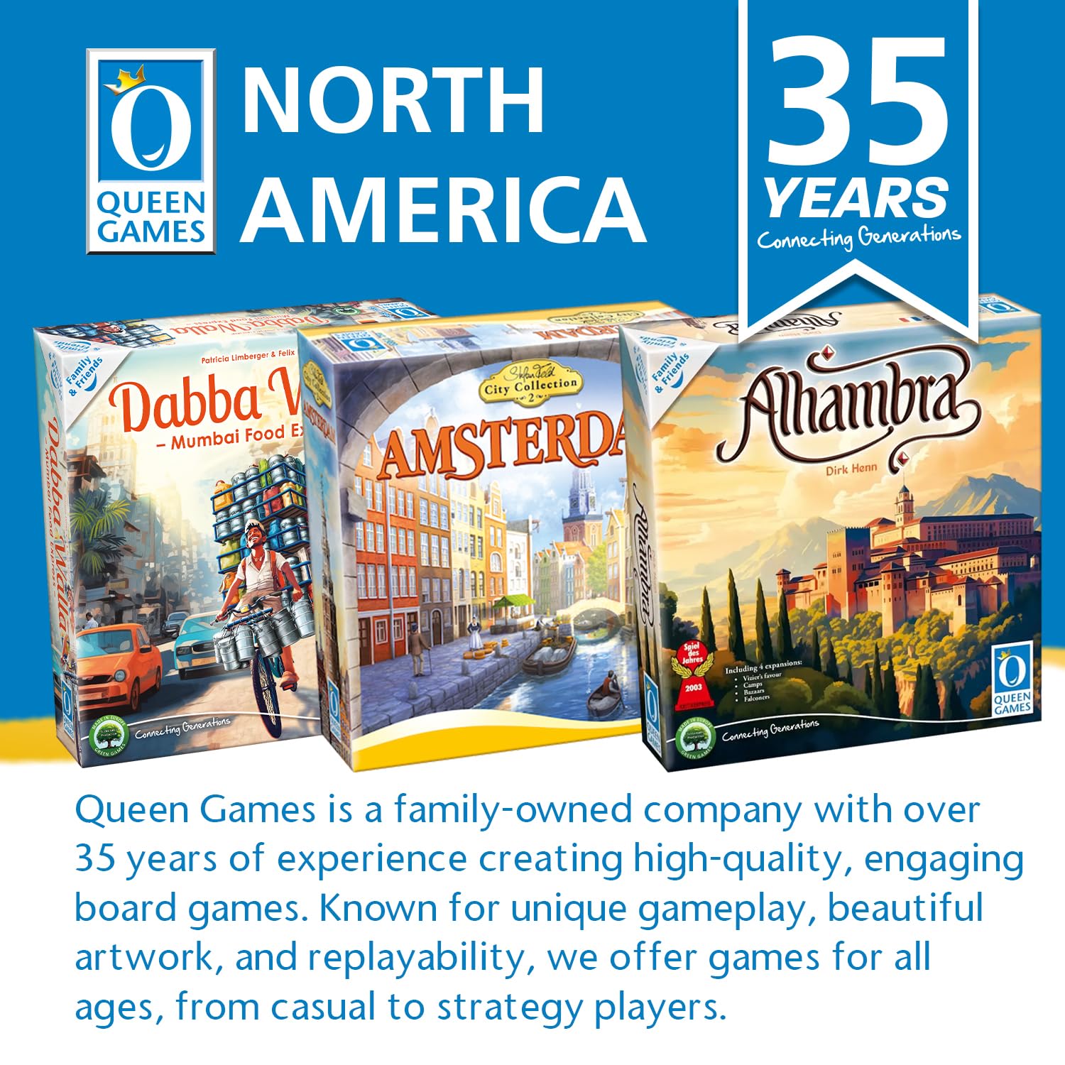 Queen Games Copenhagen Roll and Write Strategy Dice Game 2-4 Players, Family, Adults, Teens, Kids Ages 8+, 30 Minute Gameplay 4
