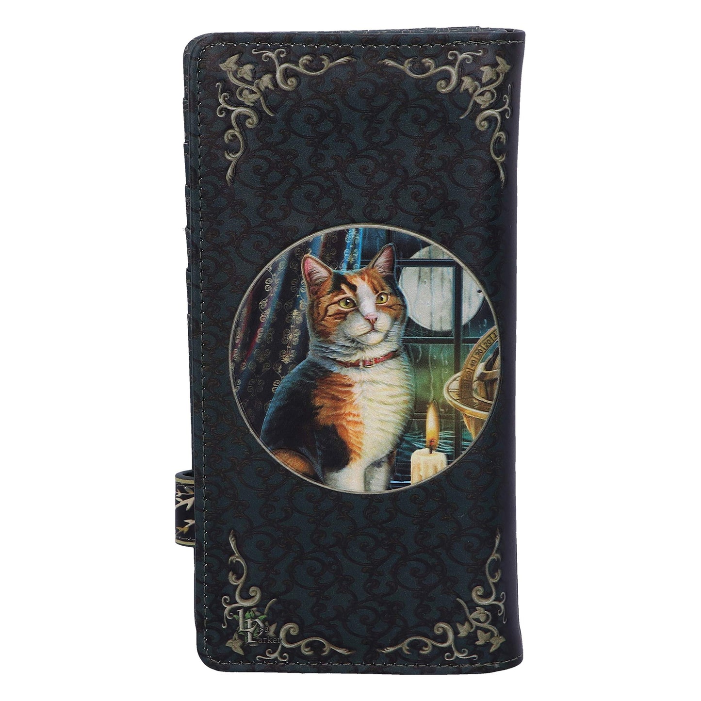 Adventure Awaits Calico Cat Ship Embossed Purse 18.5cm 3