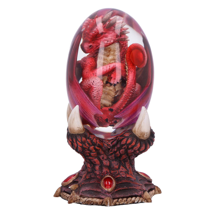 Elemental Dragonlings Fire Dragon in Clear Egg 12cm