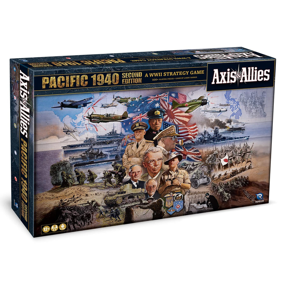 Renegade Game Studios Axis & Allies: 1940 Pacific Second Edition - WWII War Miniatures Strategy Board Game, Renegade, Age 12+/2-4 Players/6 Hr 1