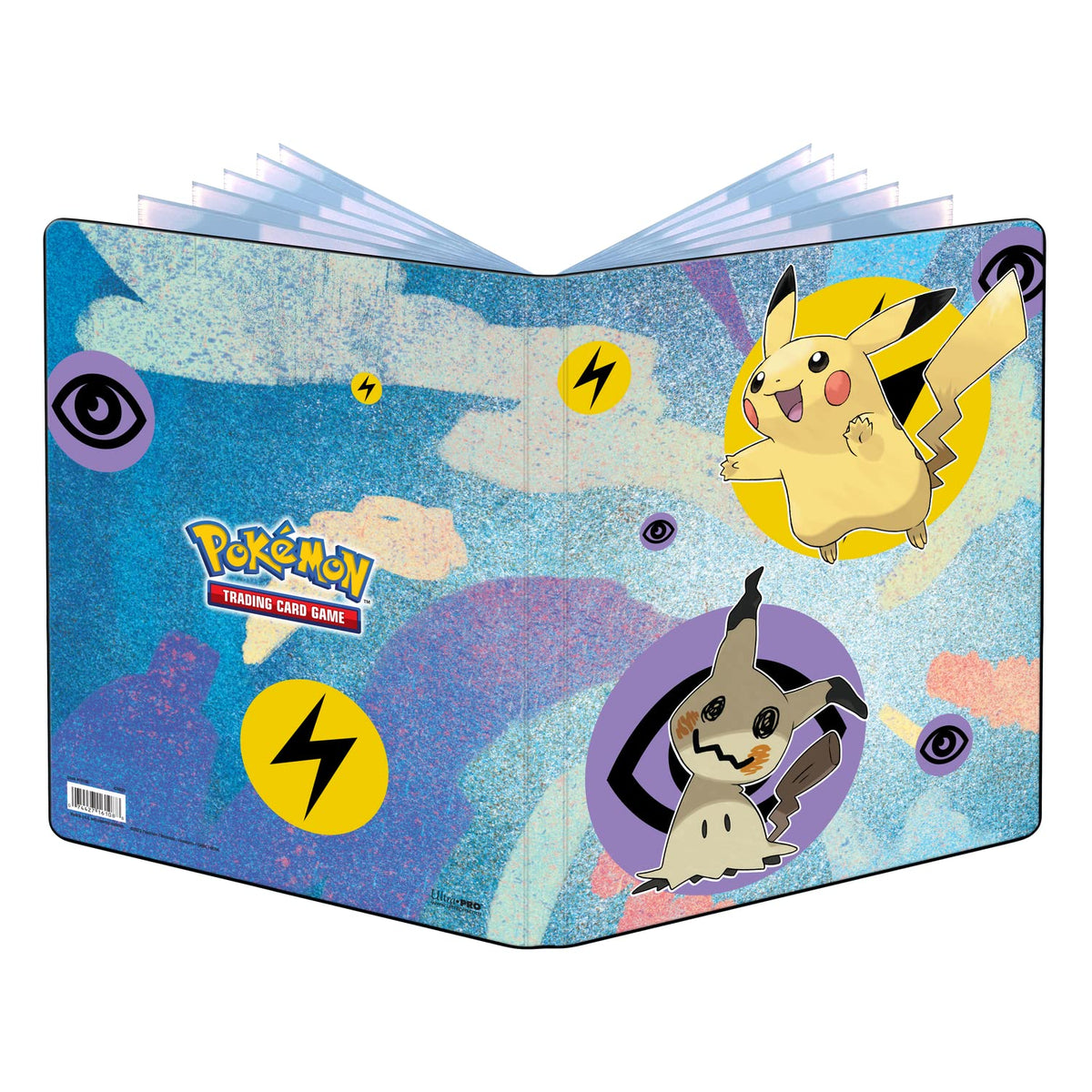 Ultra Pro | Pokemon Pikachu & Mimikyu 9-Pocket Folder | Trading Card Accessory | Ages 6+, Black 2