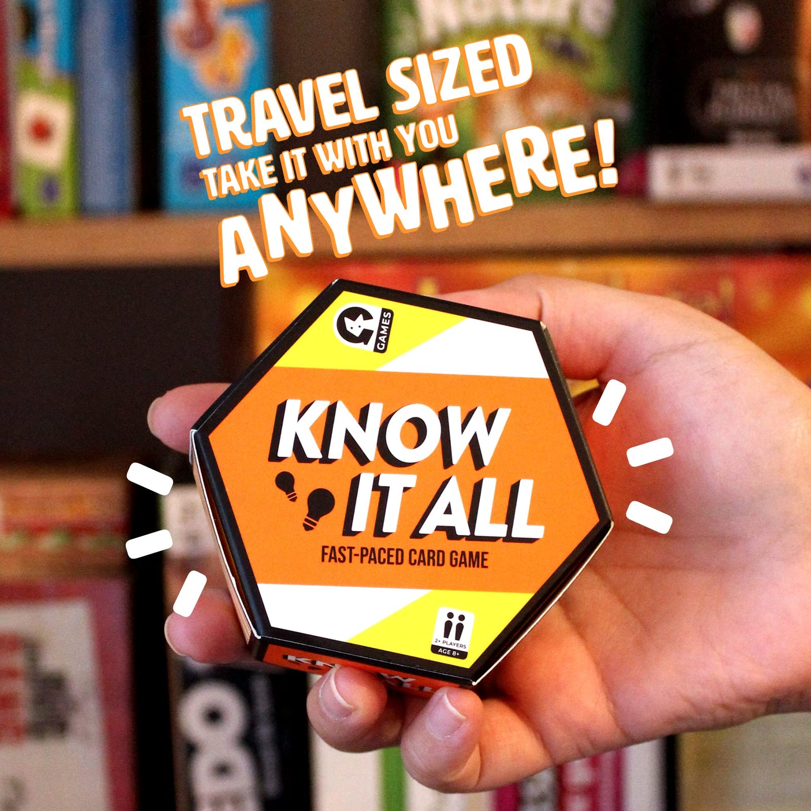 Ginger Fox - Know It All Fast-Paced Card Game, Family Games for Ages 8 and Over, Use Your Wit and Speed to Correctly Answer Trivia Cards, Fun Games for Family Game Night, Parties and More 2