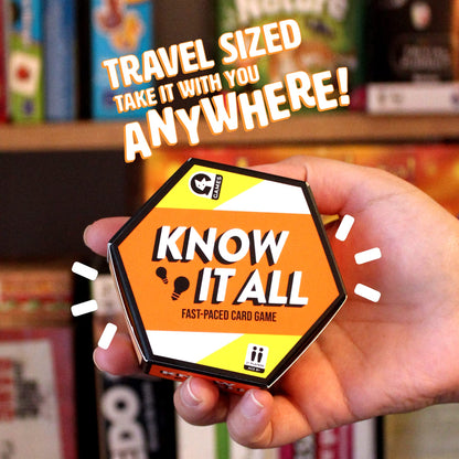 Ginger Fox - Know It All Fast-Paced Card Game, Family Games for Ages 8 and Over, Use Your Wit and Speed to Correctly Answer Trivia Cards, Fun Games for Family Game Night, Parties and More 2