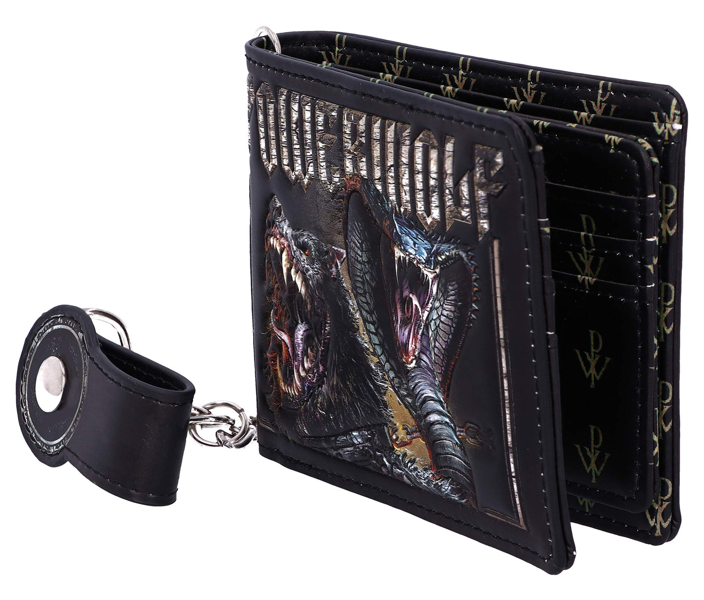 Powerwolf Kiss of the Cobra King Embossed Wallet Officially Licensed 2