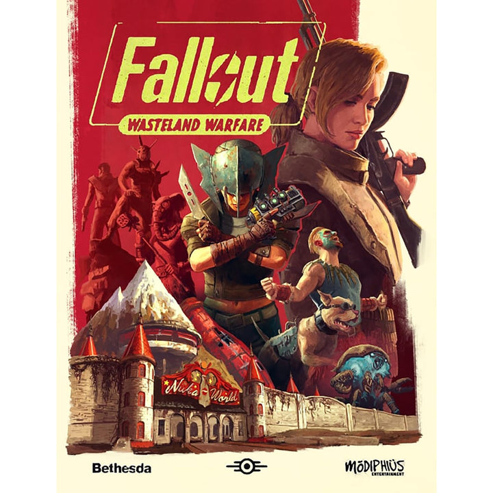 Modiphius Entertainment: Fallout: Factions - Battle for Nuka-World Starter Set - Tabletop Miniatures Skirmish Game, Licensed War Game, 20 Miniatures