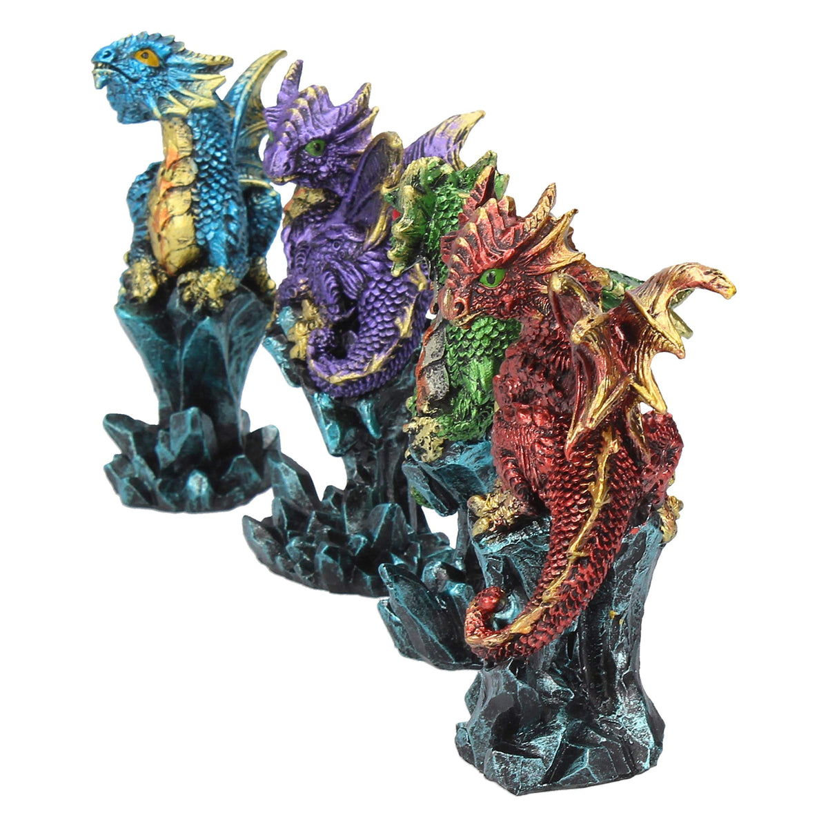 Dragonling Brood Set of 4 Dragon Figurines 3