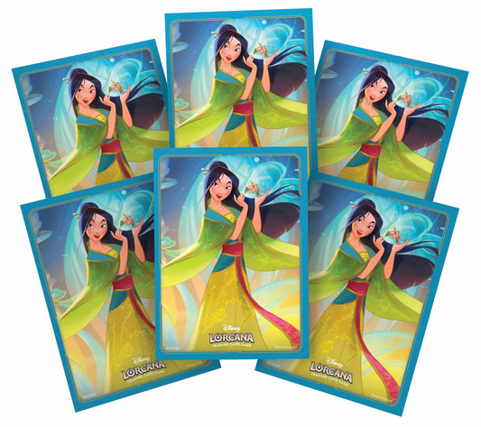 Disney Lorcana TCG Card Sleeve Pack 65 ctn Mulan Set 9 Trading Card Game by Ravensburger 1