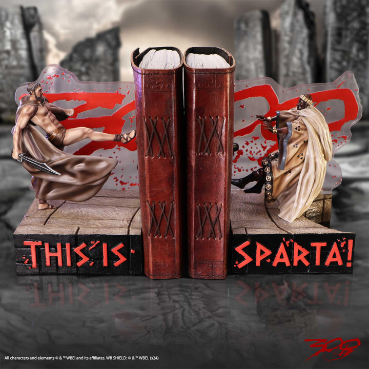 300 This Is Sparta Battle Bookends 24cm
