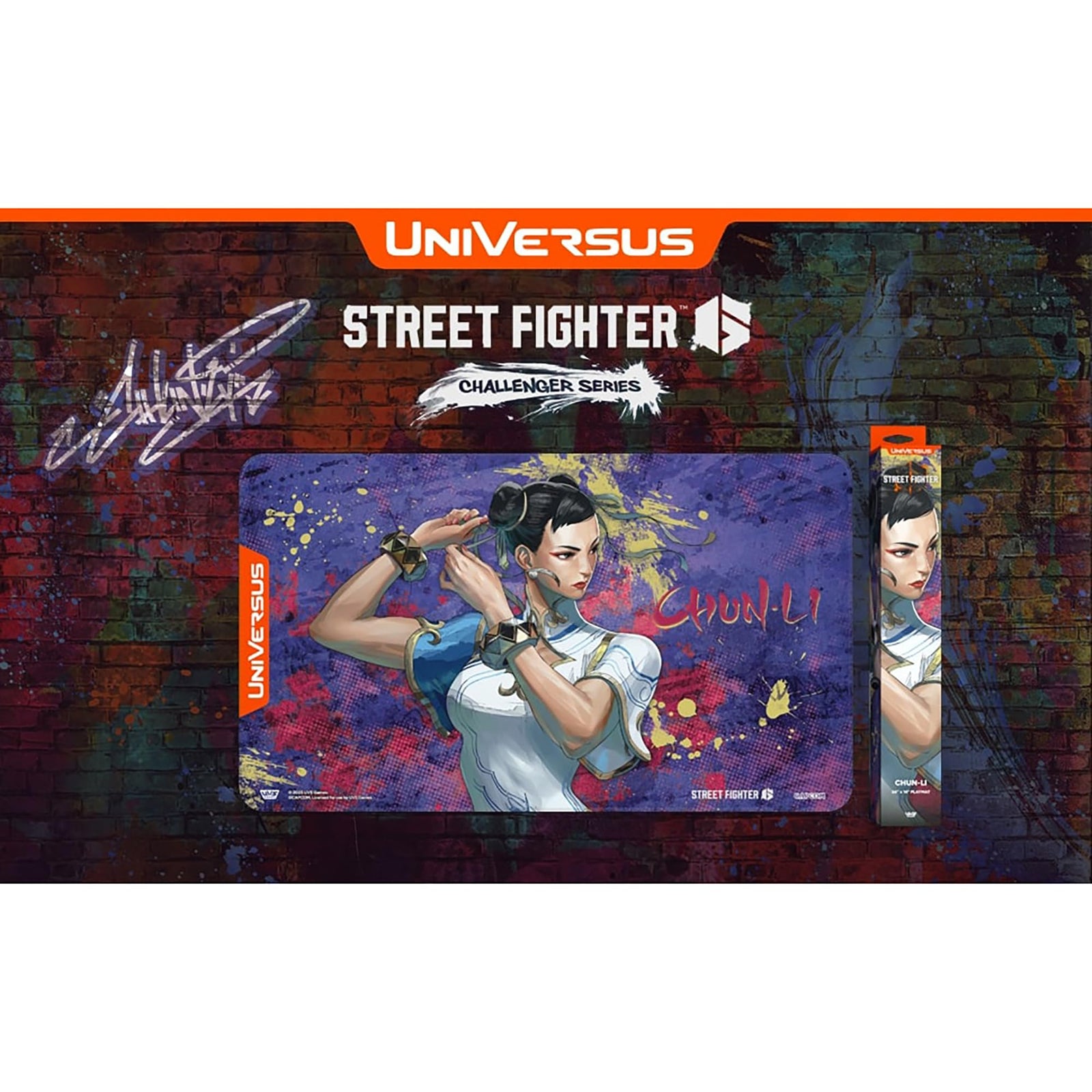 UVS Street Fighter 6 Challenger Series Playmat Chun Li Trading Card Game by UniVersus 2