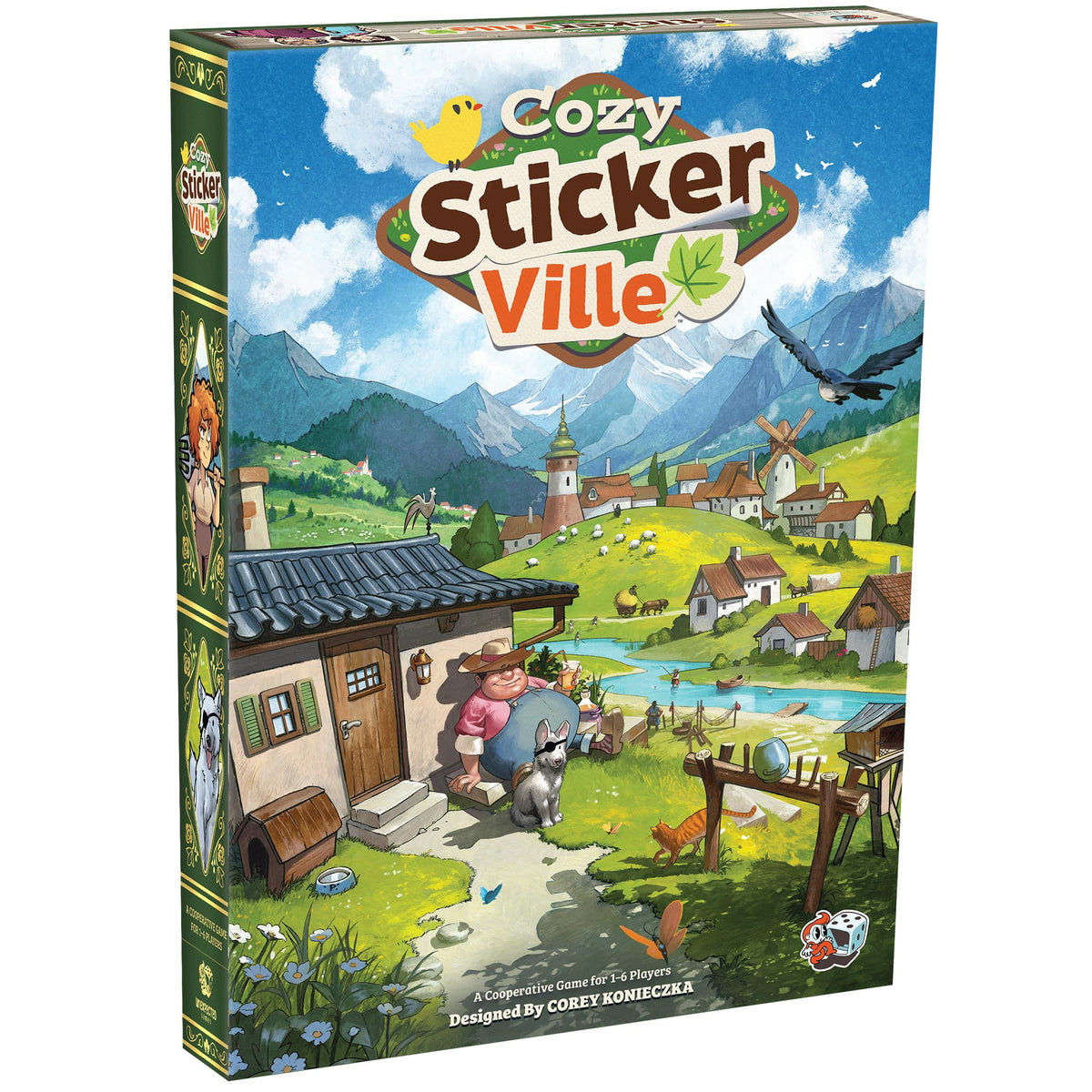 Cozy Stickerville Board Game by Unexpected Games 1