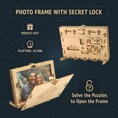 Clueframe Wooden Puzzle Photo Frame