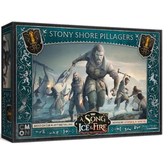 CMON A Song of Ice and Fire Tabletop Miniatures Stony Shore Pillagers Unit Box - House Greyjoy Resilient Raiders! Strategy Game for Adults, Ages 14+, 2+ Players, 45-60 Minute Playtime, Made 2