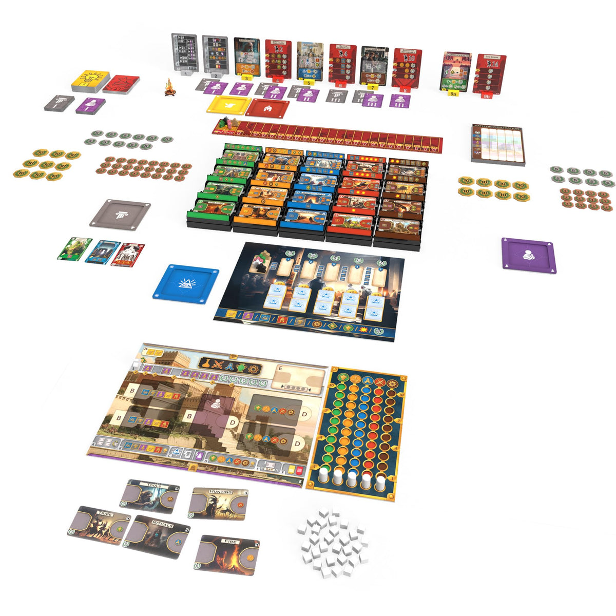 Path of Civilization Board Game - Epic Civilization Strategy Game, Discover The History of Humankind, Family Game for Kids & Adults, Ages 14+, 1-5 Players, 20-100 Min Playtime, Made by Captain Games 3