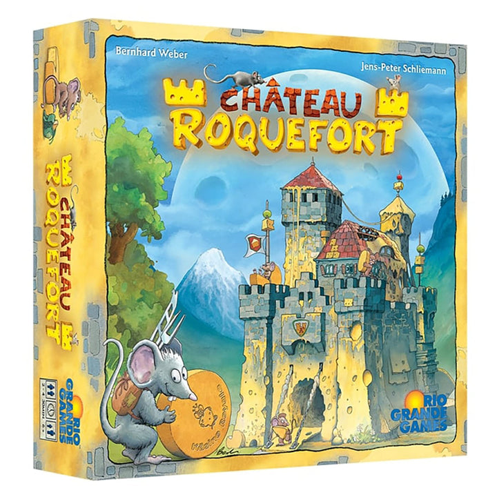 Rio Grande Games Chateau Roquefort - Rio Grande Games, Memory Board Game, Cheese & Mice Themed, Kids Ages 6+, 2-4 Players, 30 Min