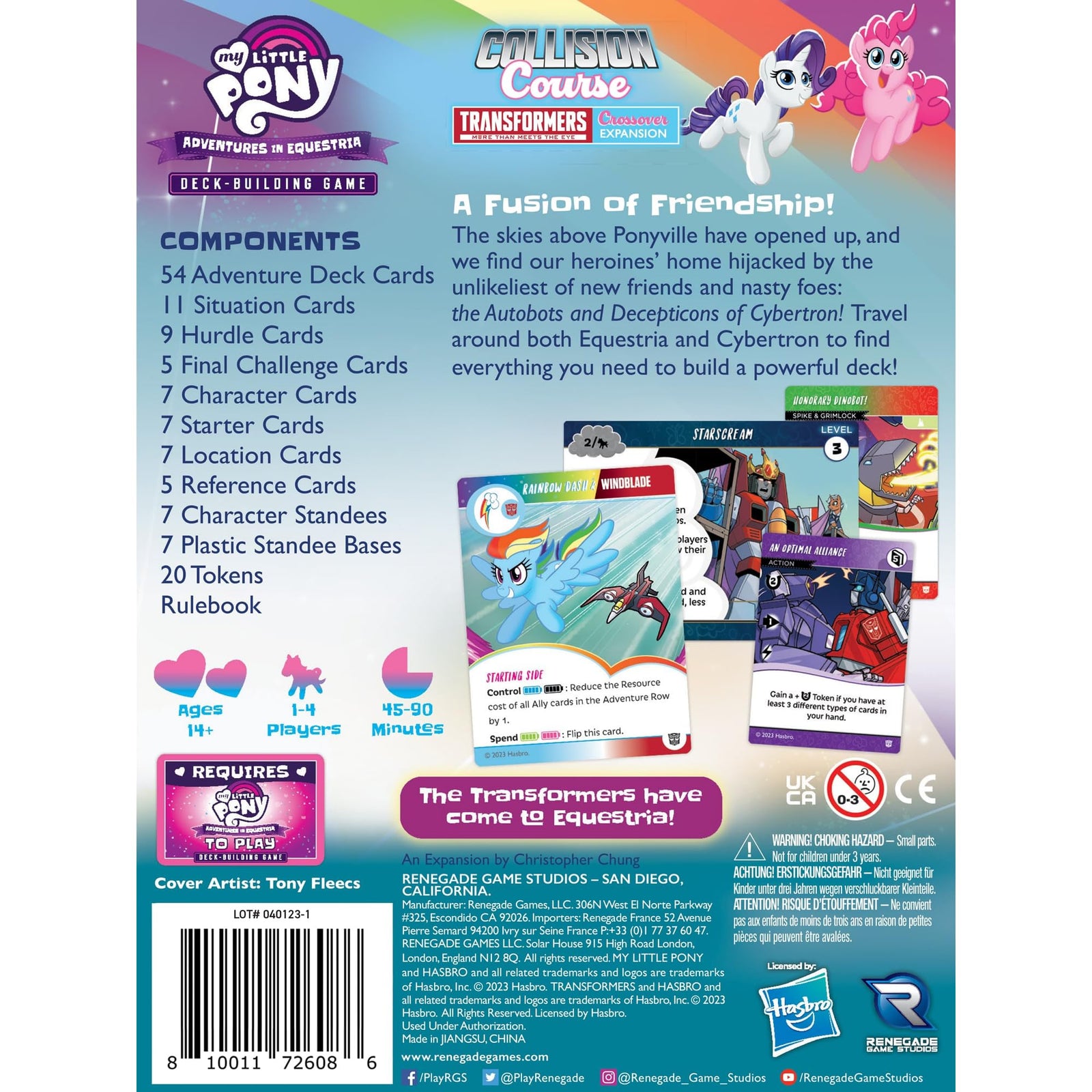 Renegade Games: My Little Pony: DBG Collision Course A Transformers Crossover Expansion - Adventures in Equestria Deck-Building, Ages 14+, 1-4 Players 2