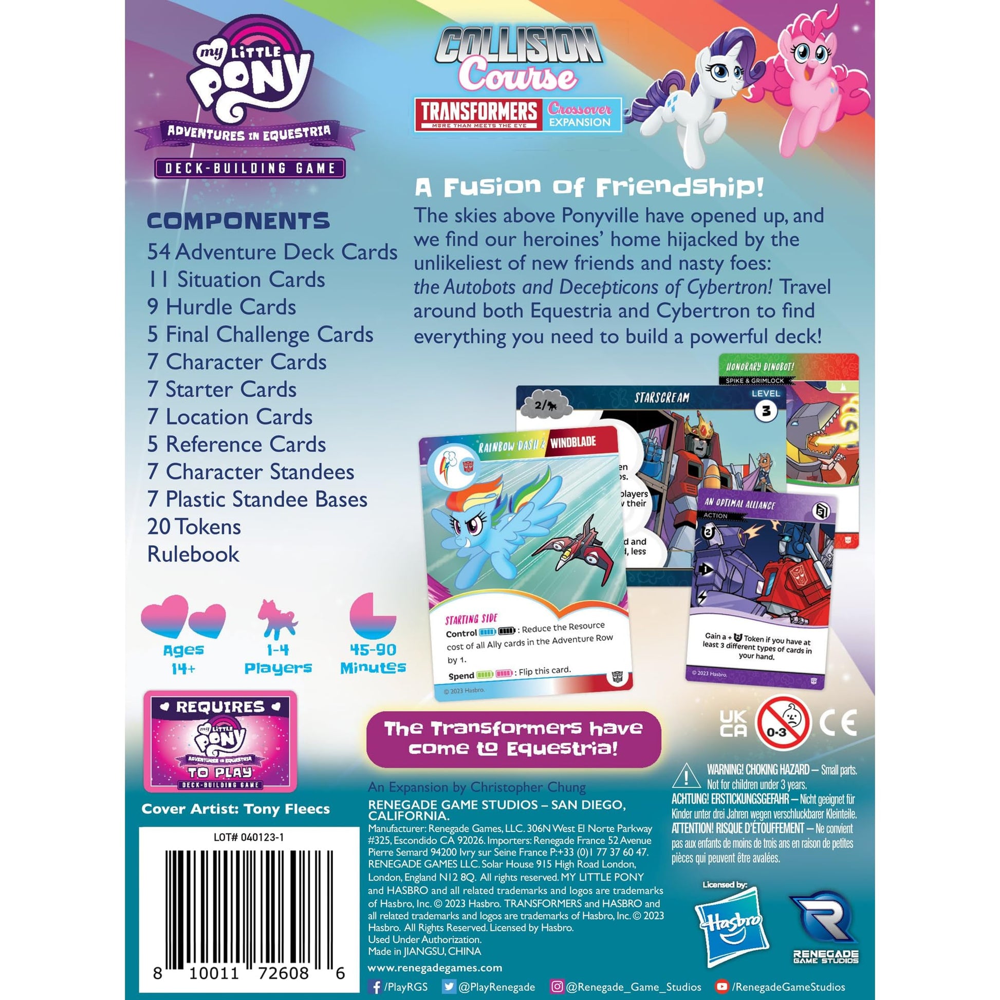 Renegade Games: My Little Pony: DBG Collision Course A Transformers Crossover Expansion - Adventures in Equestria Deck-Building, Ages 14+, 1-4 Players 2