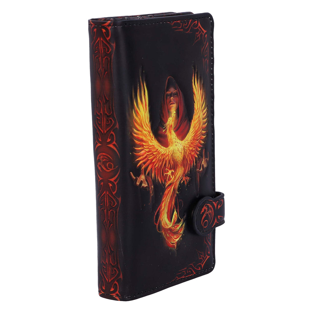 Anne Stokes Phoenix Rising Mythical Bird Embossed Purse 18.5cm