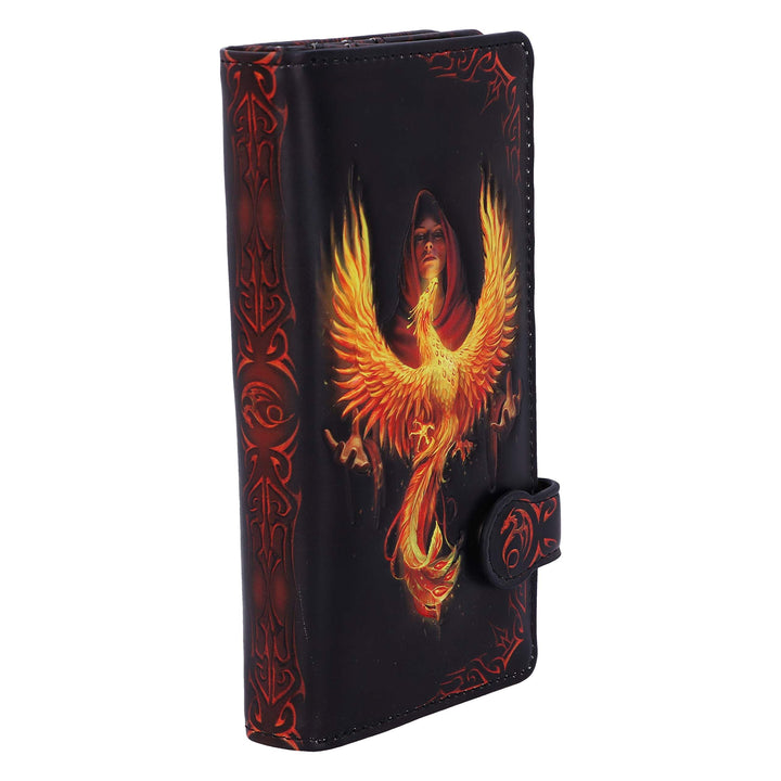 Anne Stokes Phoenix Rising Mythical Bird Embossed Purse 18.5cm