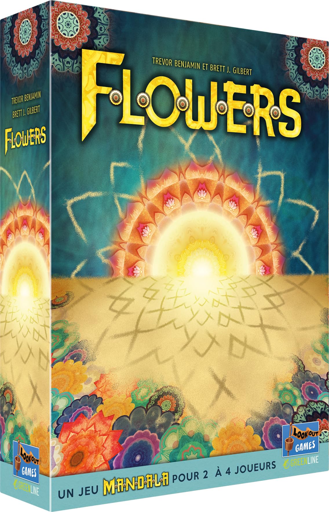 Asmodee Lookout Games Flowers: A Mandala Game - Board Games - Children, Adults and Family Game - For Ages 10+ - 2 to 4 Players - 20 to 30 Min - French Version 1