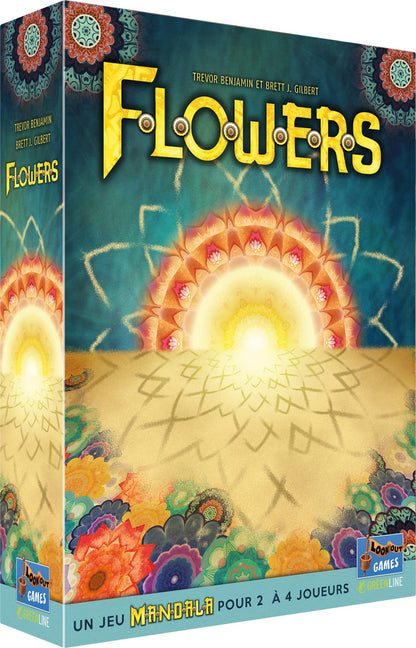 Asmodee Lookout Games Flowers: A Mandala Game - Board Games - Children, Adults and Family Game - For Ages 10+ - 2 to 4 Players - 20 to 30 Min - French Version 1