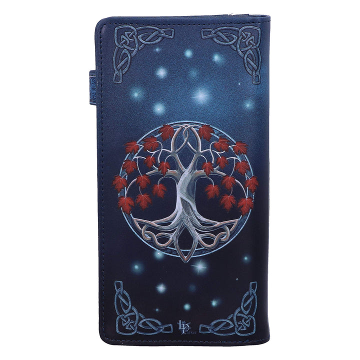 Guardian of the Fall White Autumn Wolf Embossed Purse 18.5cm