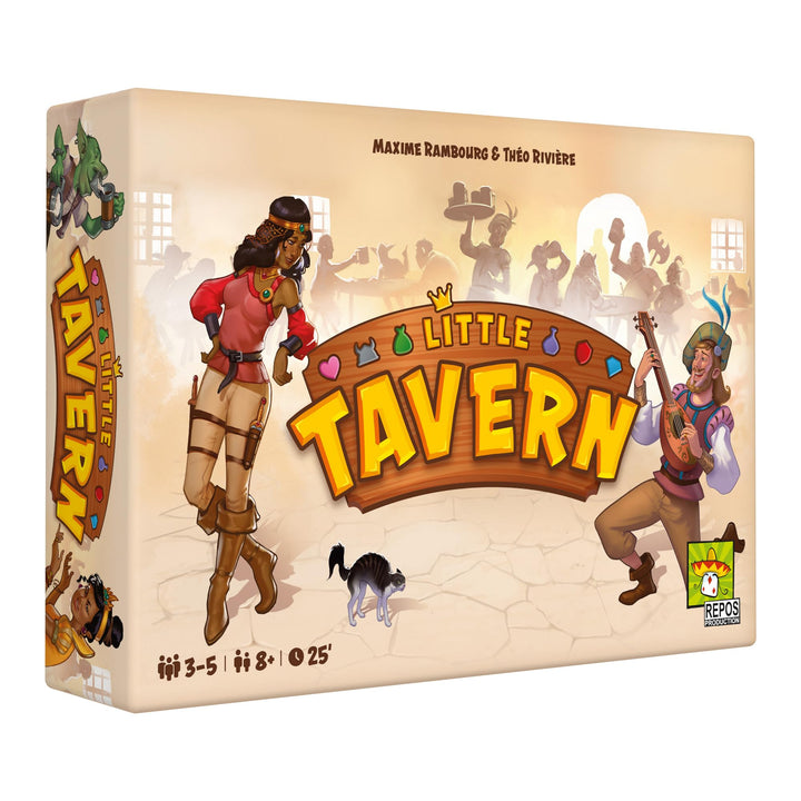 Little Tavern Party Game - Seat The Best Customers, Collect The Most Tips, and Win! Strategy Game for Kids & Adults, Ages 8+, 3-5 Players, 25 Min Playtime, Made by Repos Production