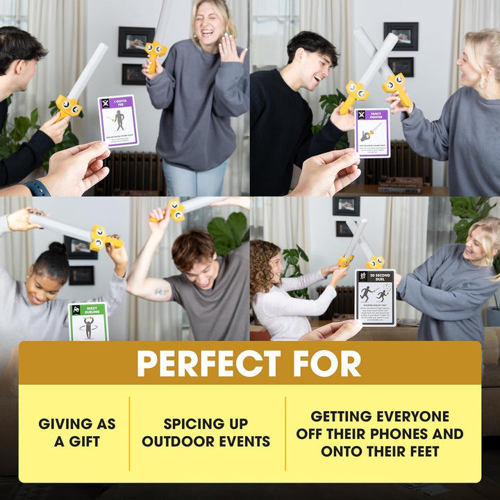Lets Hit Each Other With Fake Swords Small Box Board Game by Exploding Kittens