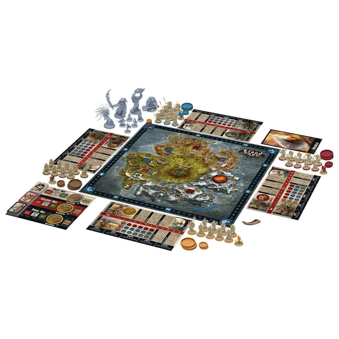 Blood Rage (Core Box) | Strategy Game | Viking Fantasy Board Game | Tabletop Miniatures Battle Game for Adults and Teens | Ages 14+ | 2-4 Players | Avg. Playtime 60-90 Mins | Made by CMON