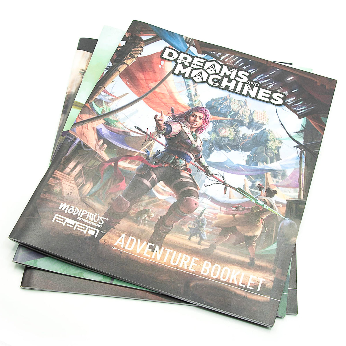 Modiphius: Dreams and Machines: RPG Starter Set to Play & Explore The World of Evera Prime, Booklet, Dice, Cards & More 6