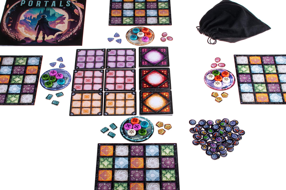 Portals Board Game | Abstract Strategy | Ages 10 and up | 1–4 Players | Average Playtime 40–80 Min | 3