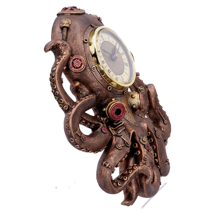 Octoclock Steampunk Octopus Squid Wall Clock 26cm