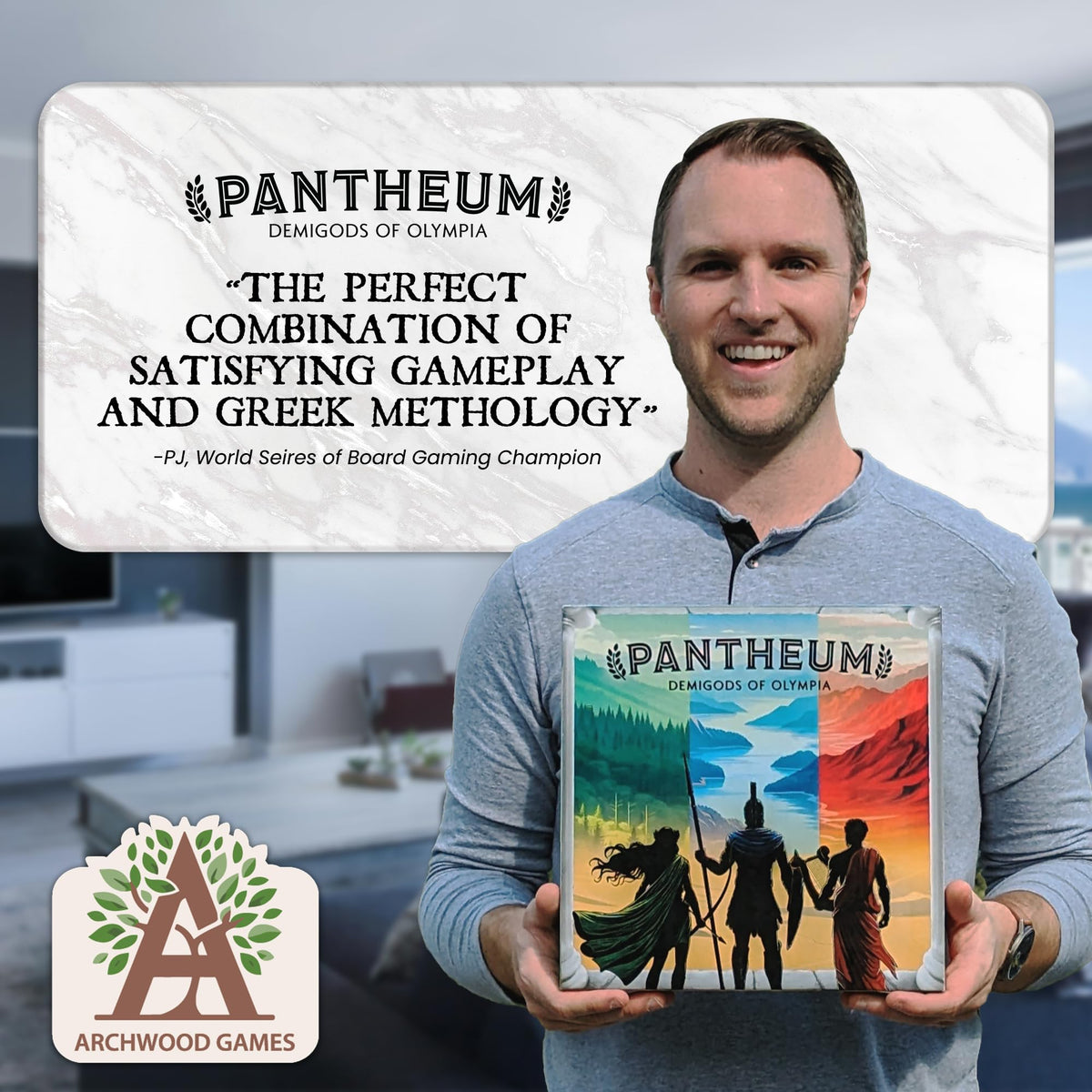 Pantheum Demigods of Olympia Board Game by Archwood 4